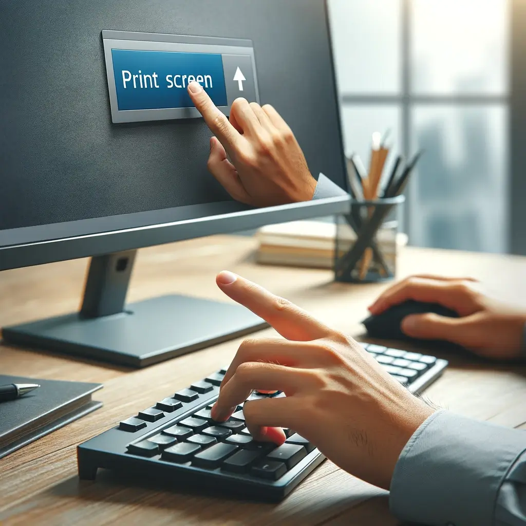 Osoba robiąca print screena